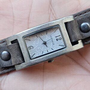 Tokyo Bay Ladies Wristwatch Brown Genuine Leather Strap Quartz Analog Watch